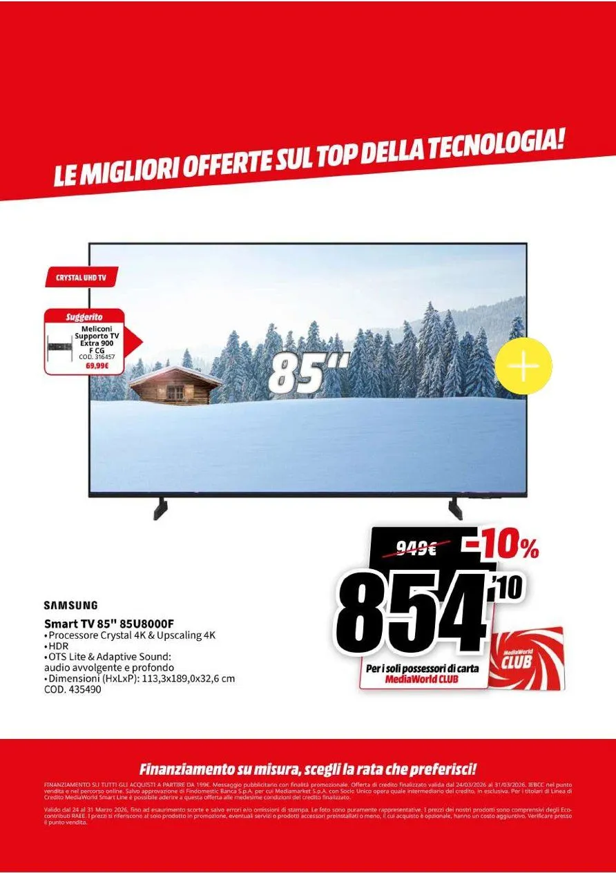 Mediaworld Volantino da 24 marzo a 31 marzo di 2026 - Pagina del volantino 9