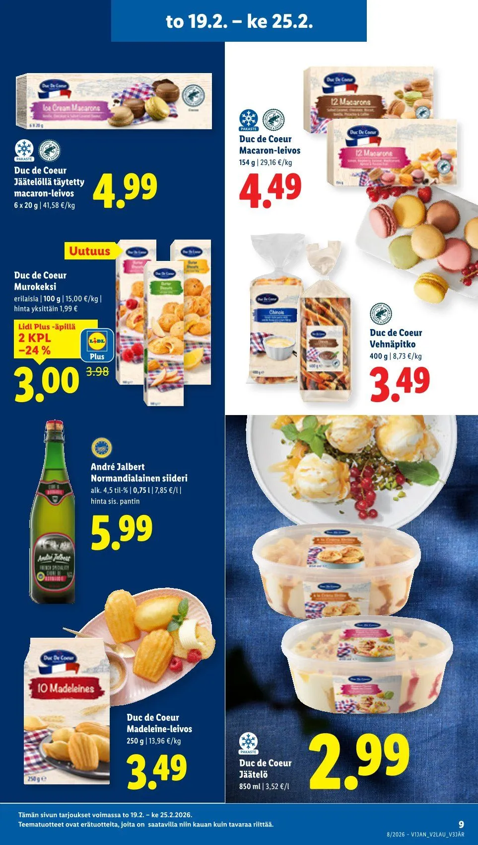Kaupan Lidl uusimmat tarjoukset voimassa alkaen 19. helmikuuta - 25. helmikuuta 2026 - Tarjouslehti sivu 9