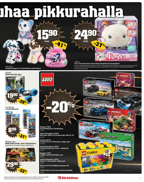 Kärkkäinen Black Friday Tarjoukset voimassa alkaen 19. marraskuuta - 2. joulukuuta 2025 - Tarjouslehti sivu 9