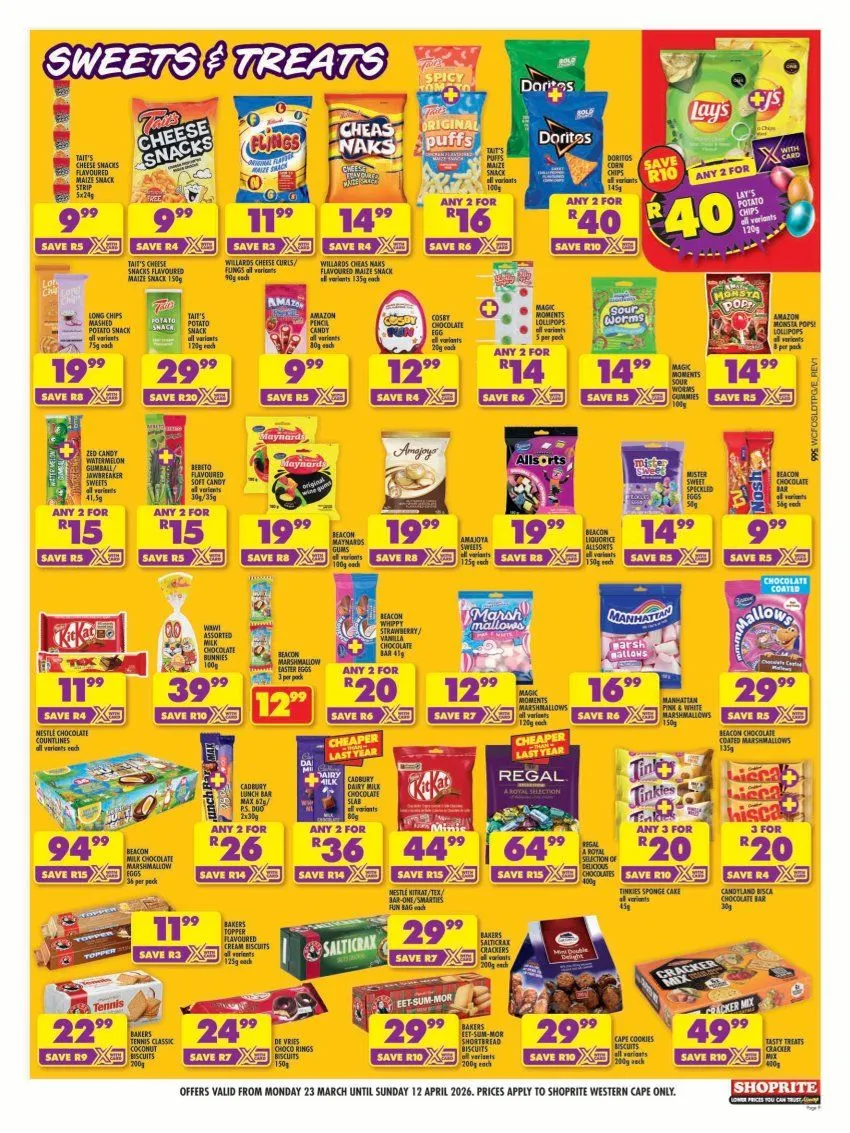  Shoprite Sales from 23 March to 12 April 2026 - Catalogue Page 9