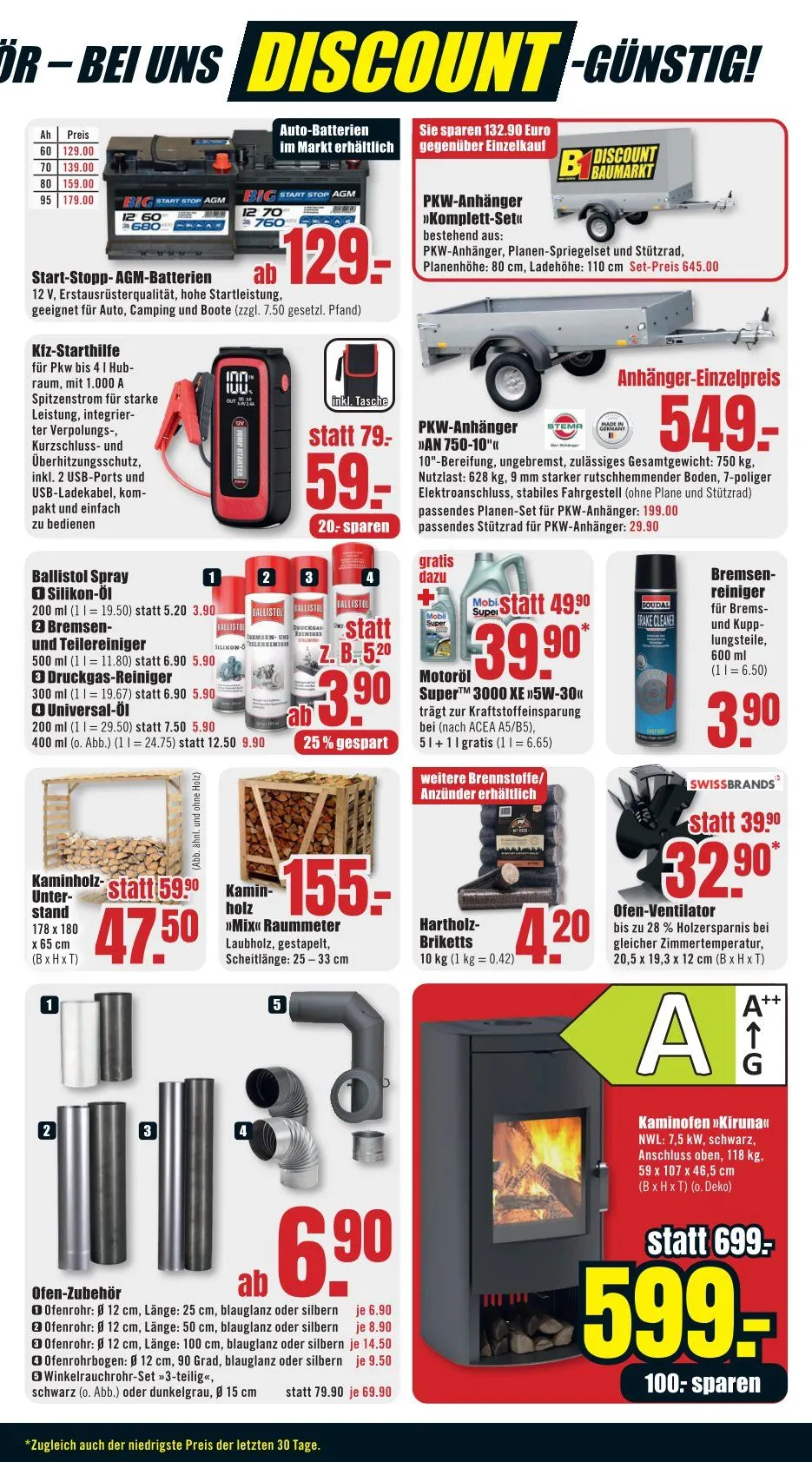 B1 Discount Baumarkt Prospekte von 1. November bis 7. Oktober 2025 - Prospekt seite 9