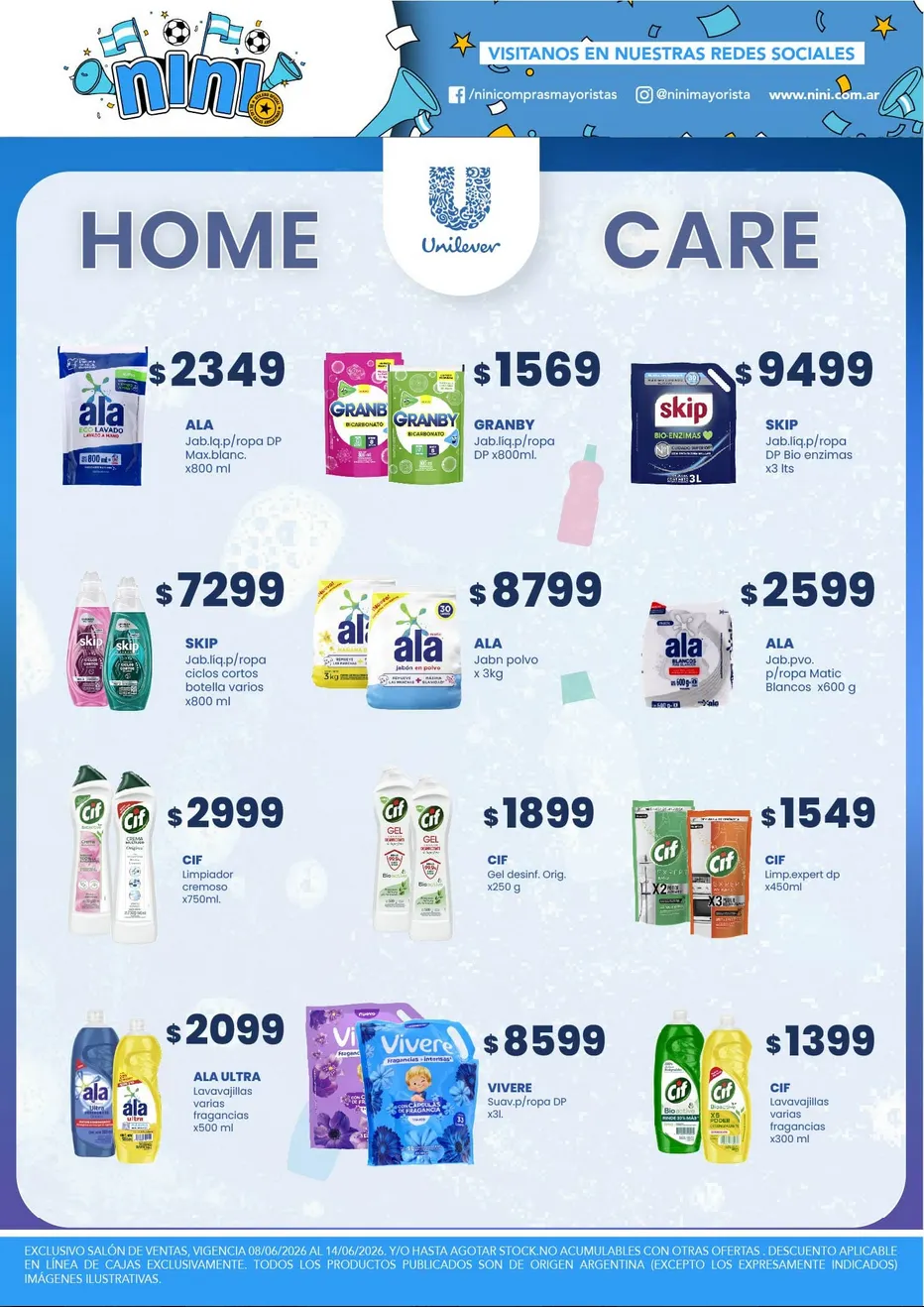 Ofertas de  Ofertas Nini Mayorista 8 de junio al 14 de junio 2026 - Página 9 del catálogo