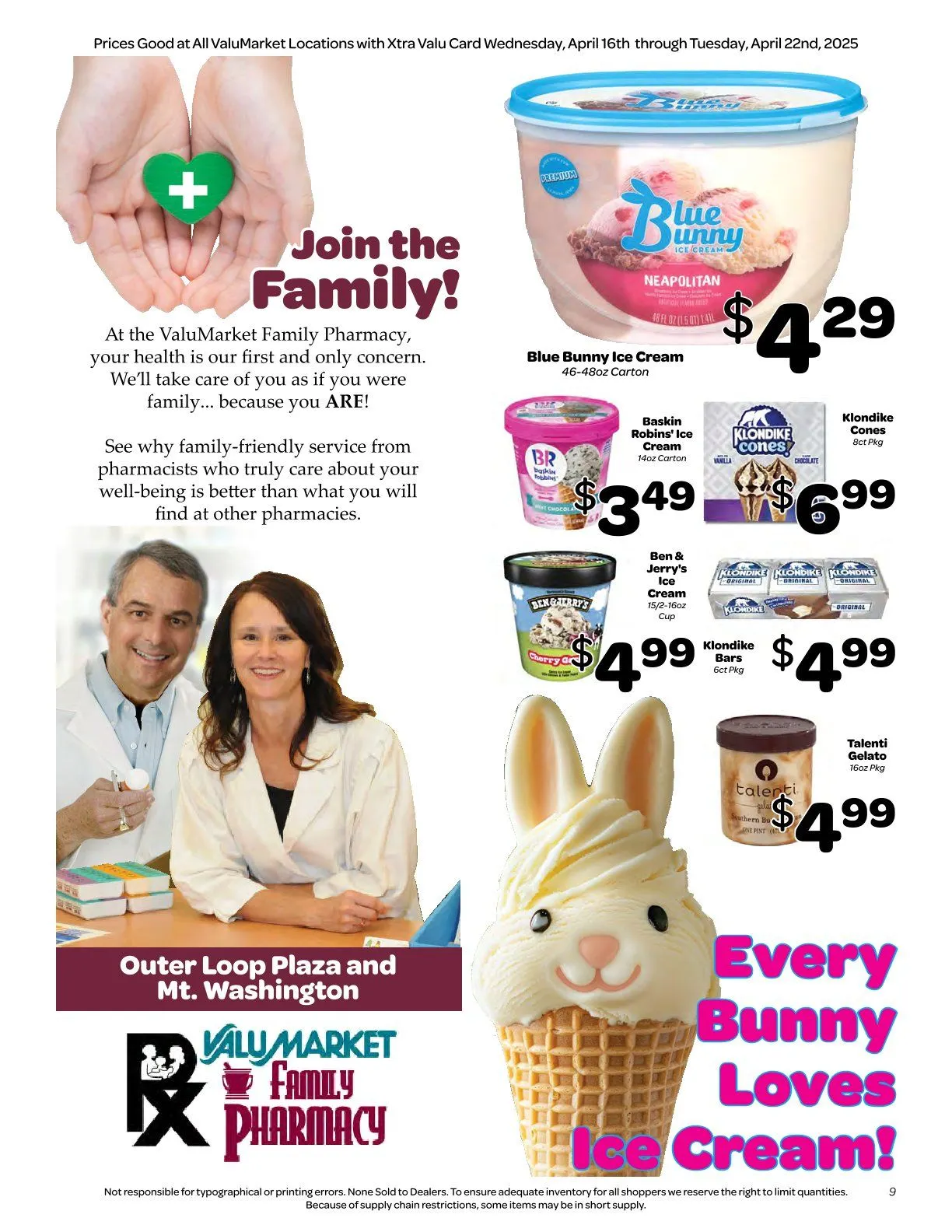 Weekly ad ValuMarket Sales  from April 16 to April 22 2025 - Page 9