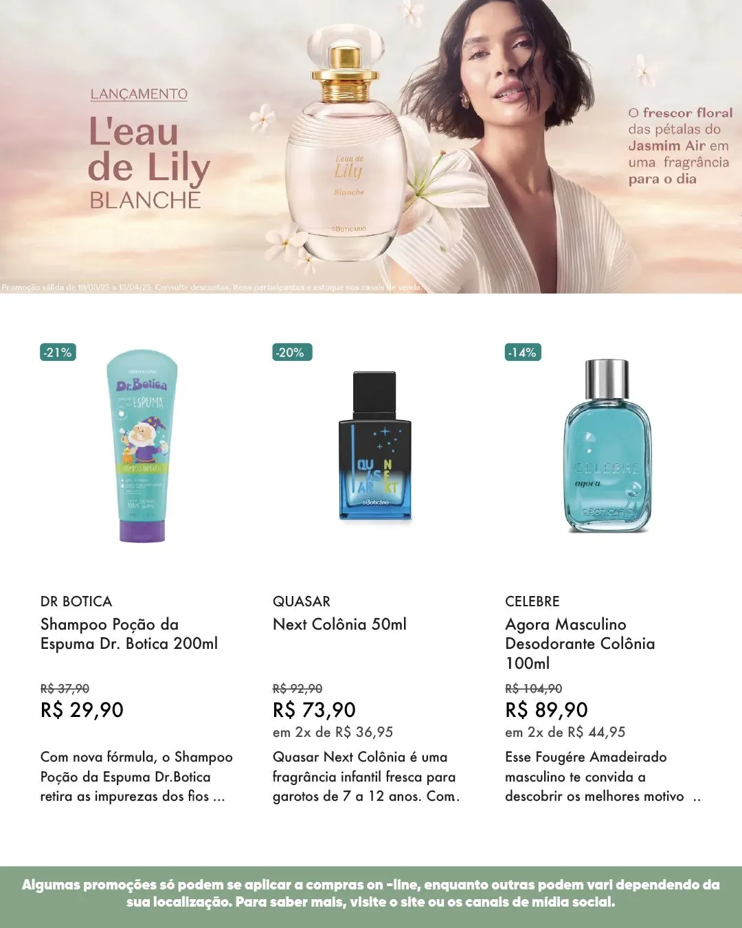 Encarte de O Boticário Ofertas semanais! 11 de abril até 30 de abril 2025 - Pagina 8