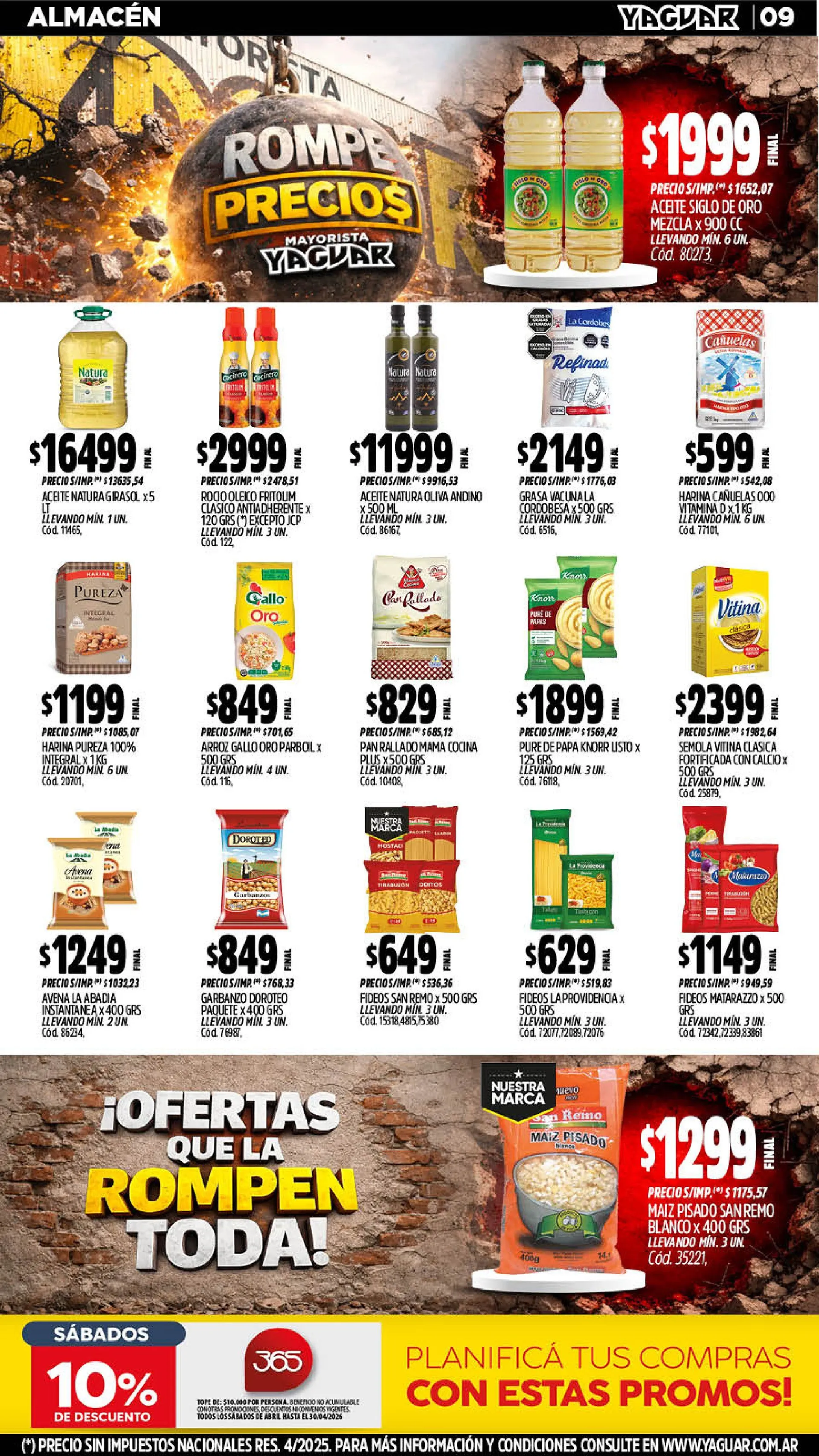 Ofertas de  Yaguar Ofertas 20 de abril al 25 de abril 2026 - Página 9 del catálogo