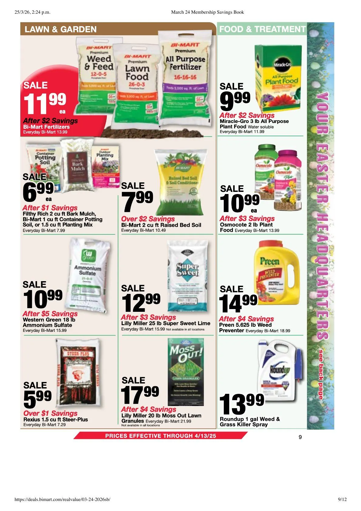 Weekly ad Bi-Mart Sales from March 25 to April 13 2026 - Page 9