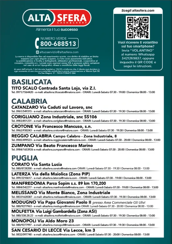 Volantini Altasfera da 7 aprile a 30 aprile di 2026 - Pagina del volantino 9