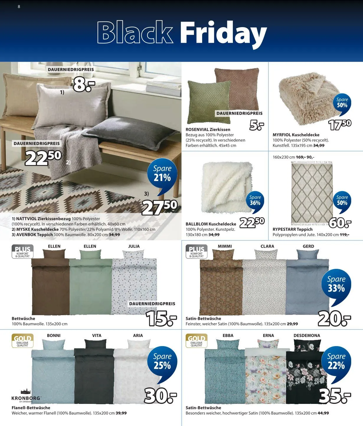 JYSK Angebote von 19. Oktober bis 29. November 2025 - Prospekt seite 8