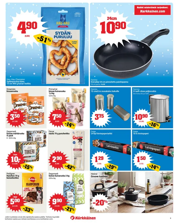 Kaupan Kärkkäinen uusimmat tarjoukset voimassa alkaen 4. helmikuuta - 17. helmikuuta 2026 - Tarjouslehti sivu 9