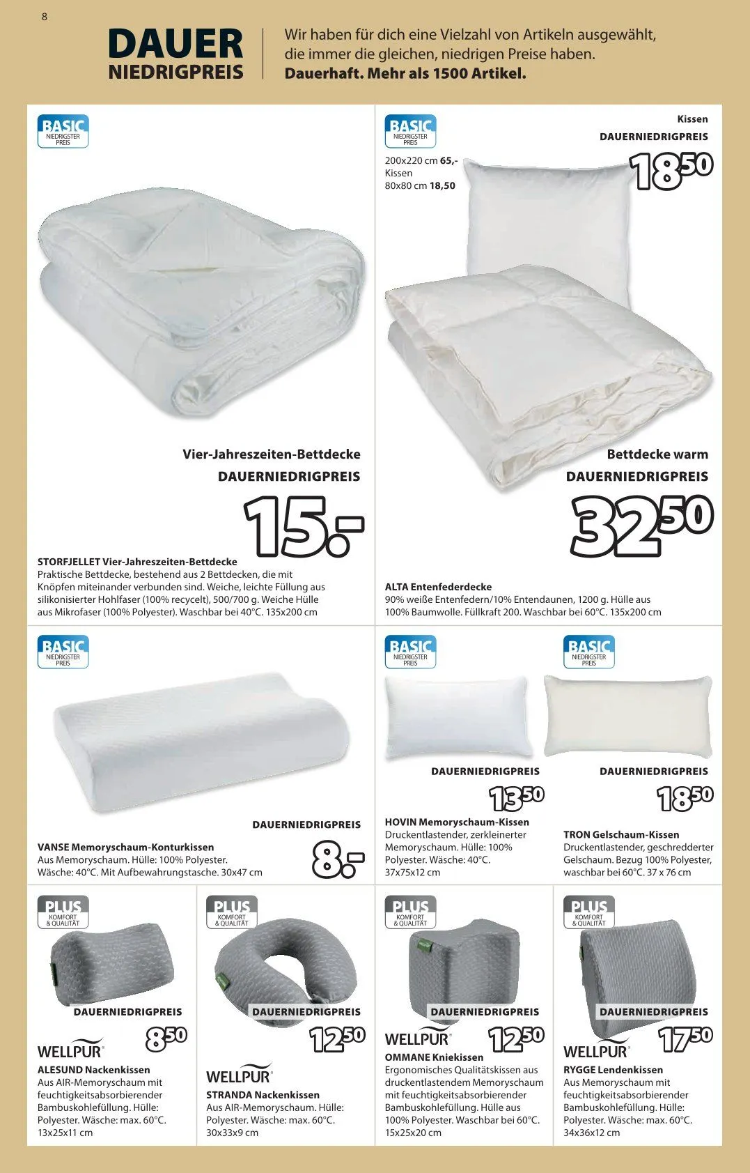 JYSK Angebote von 19. Oktober bis 29. November 2025 - Prospekt seite 8