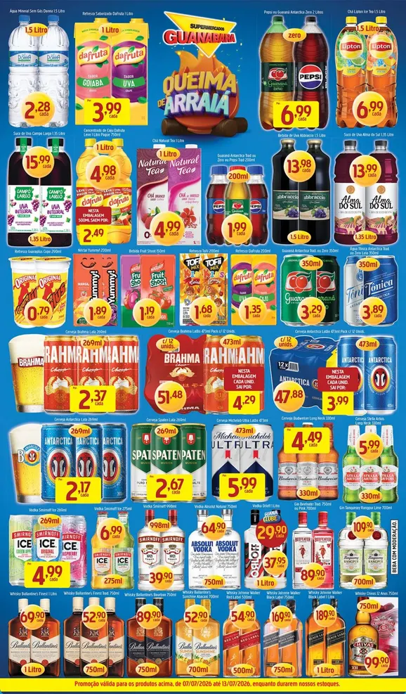 Encarte de Folhetos Supermercados Guanabara  7 de julho até 13 de julho 2026 - Pagina 9