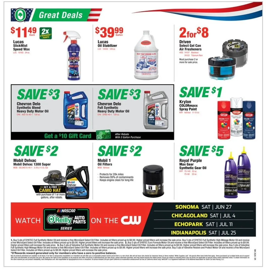 Weekly ad O'Reilly Auto Parts Sales from June 24 to July 20 2026 - Page 8
