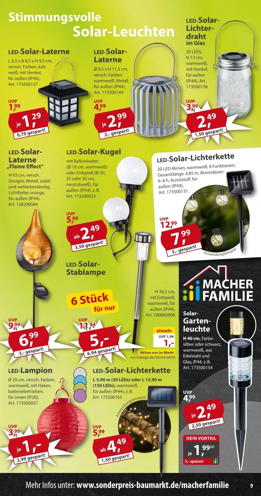 Sonderpreis-Baumarkt Prospekte von 28. Februar bis 3. März 2026 - Prospekt seite 9