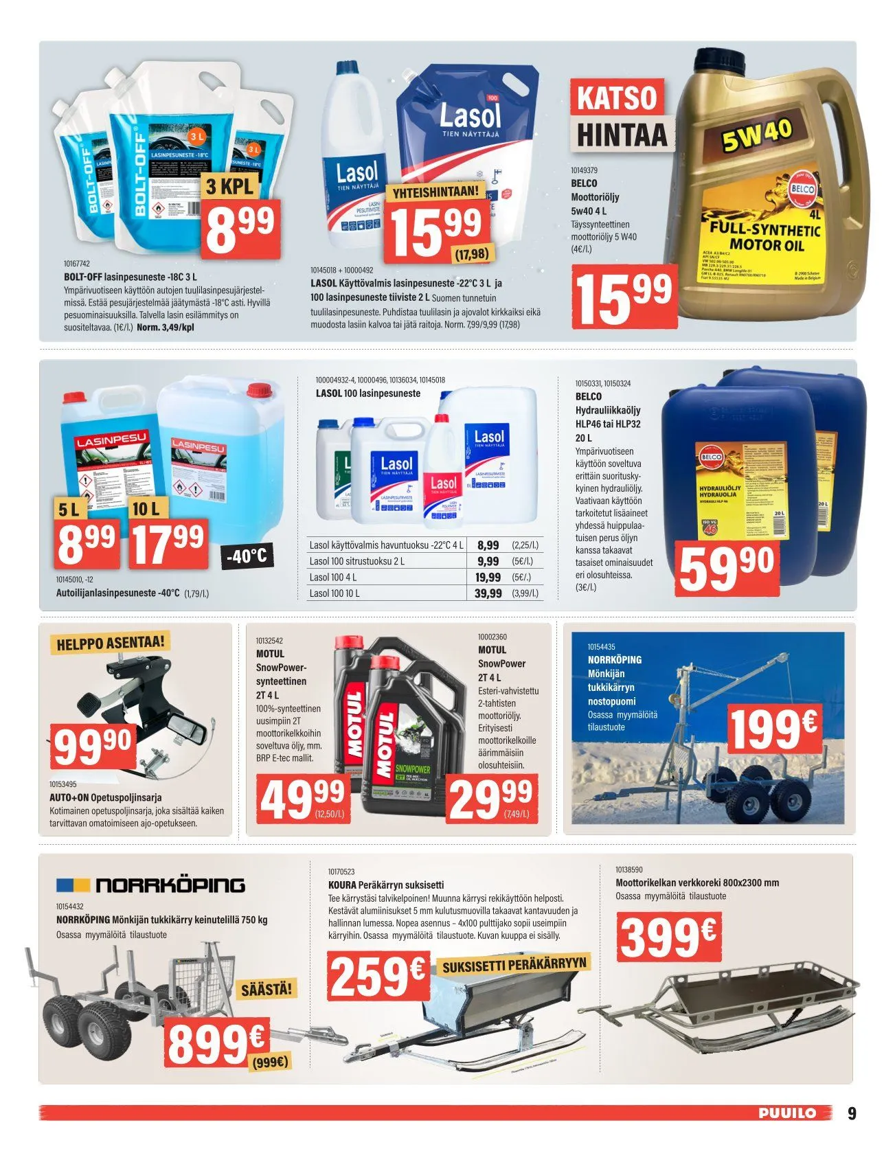 Kaupan Puuilo  voimassa alkaen 5. tammikuuta - 25. tammikuuta 2026 - Tarjouslehti sivu 9
