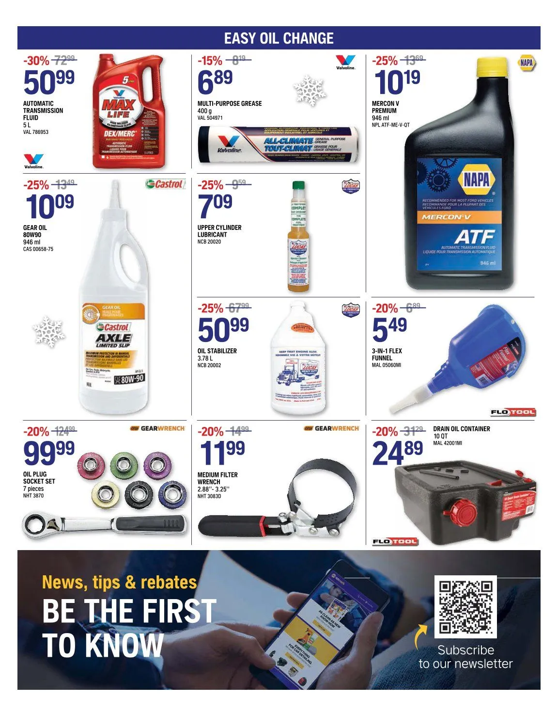 NAPA Auto Parts Sales from November 13 to December 31 2025 - flyer page 9
