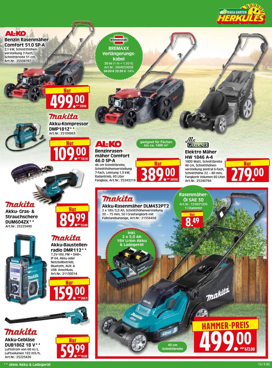  Herkules Baumarkt Angebote von 7. April bis 11. April 2026 - Prospekt seite 9