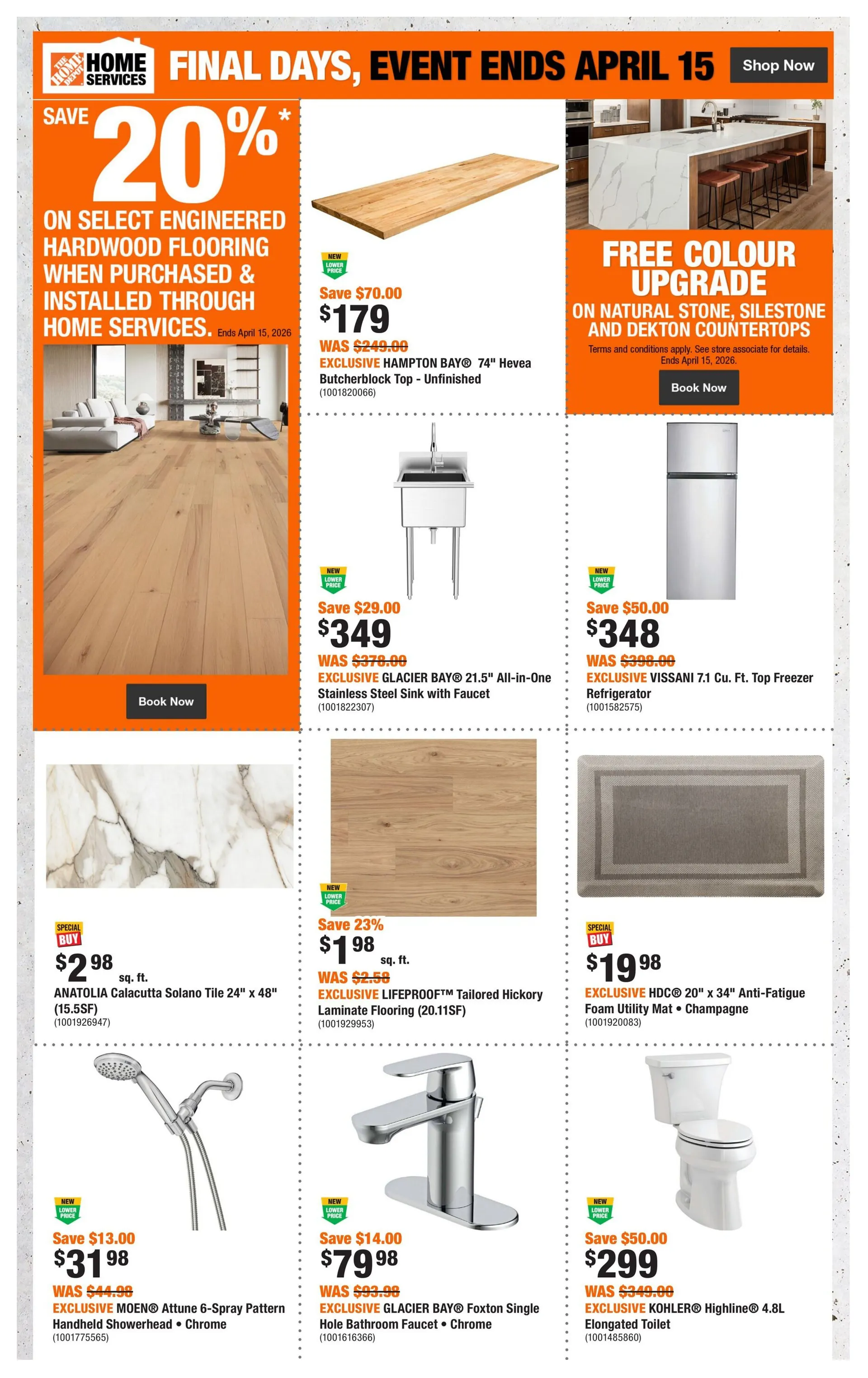 The Home Depot Sales from April 2 to April 15 2026 - flyer page 9