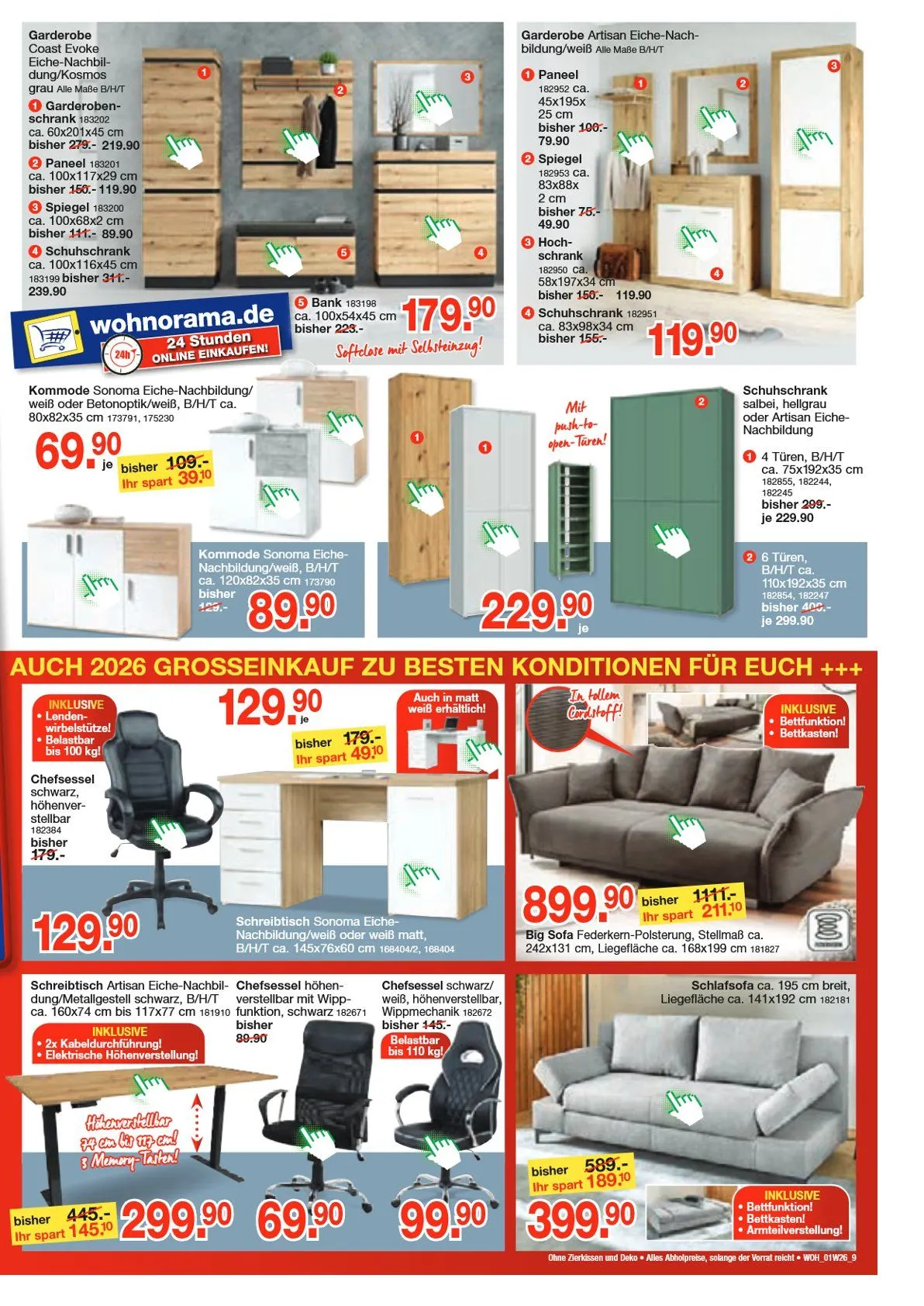 Wohnorama Angebote von 26. Dezember bis 23. Januar 2026 - Prospekt seite 9