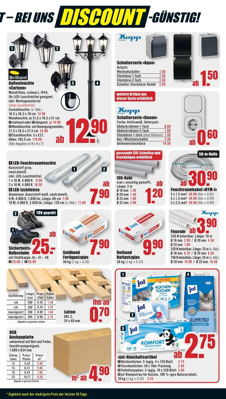  Prospekt B1 Discount Baumarkt  von 3. März bis 6. März 2026 - Prospekt seite 9