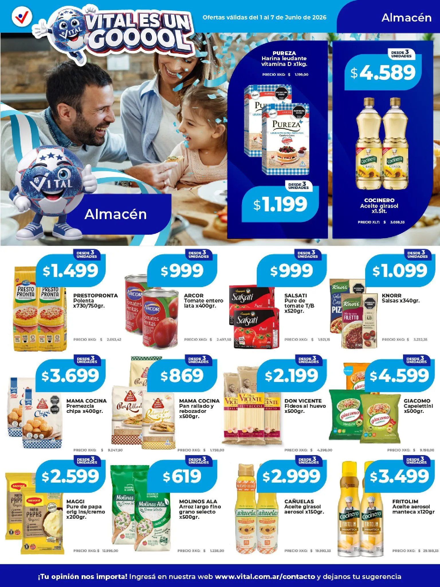 Ofertas de Vital Ofertas 1 de junio al 7 de junio 2026 - Página 9 del catálogo