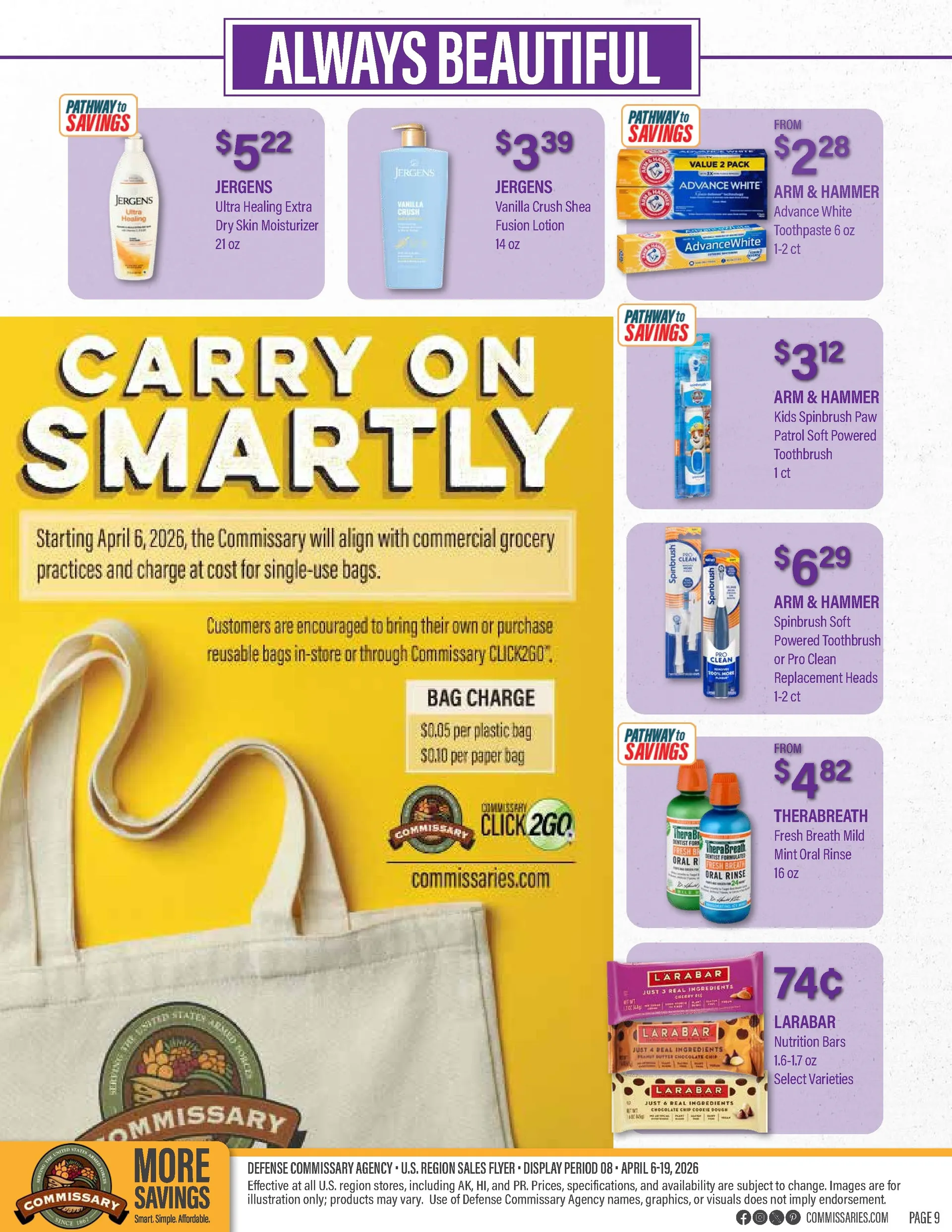 Weekly promotion  Commissary Sales spanning from April 6 to April 19 2026 - Page 9 for Catalogue 365