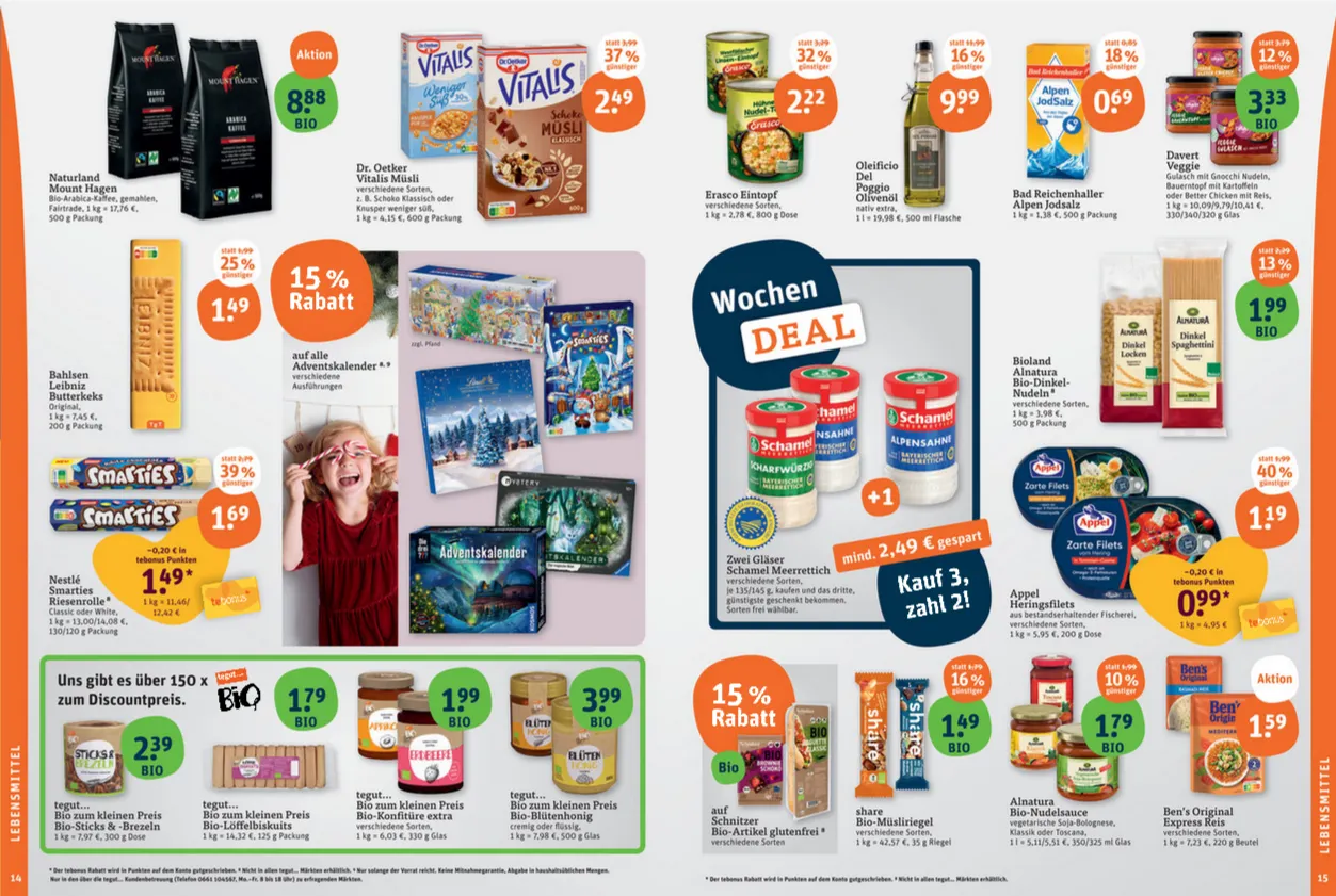 tegut... Angebote von 21. November bis 22. November 2025 - Prospekt seite 9