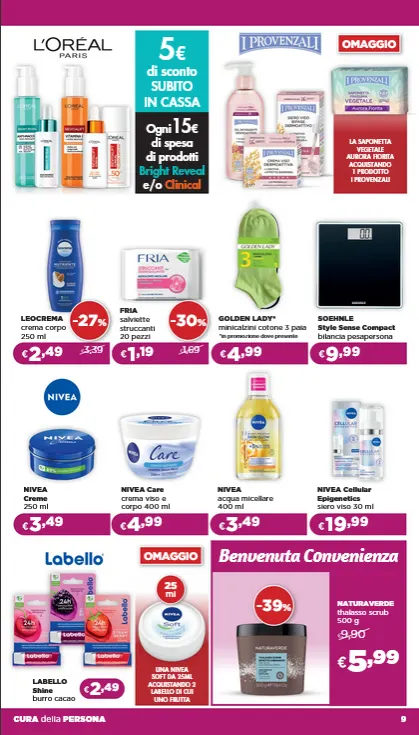 Volantini La Saponeria da 9 aprile a 29 aprile di 2026 - Pagina del volantino 9