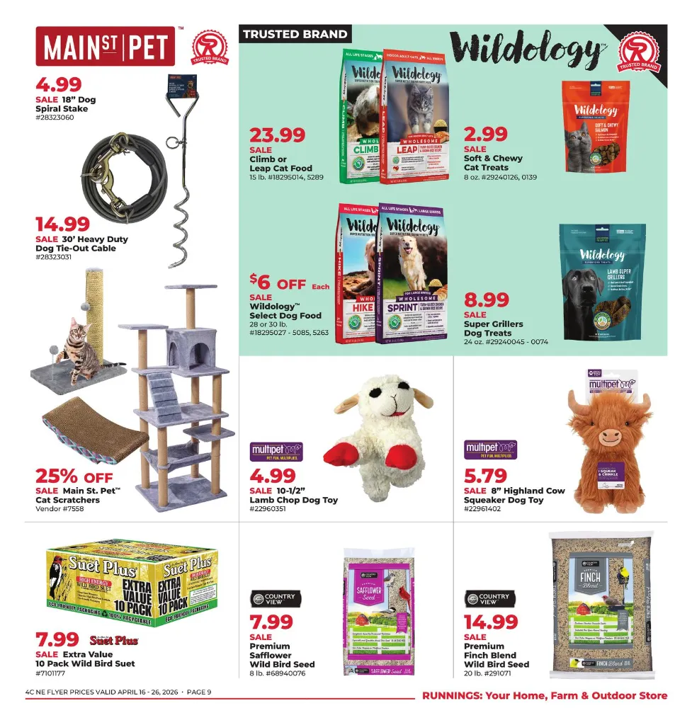 Weekly promotion Runnings Sales spanning from April 16 to April 26 2026 - Page 9 for Catalogue 365