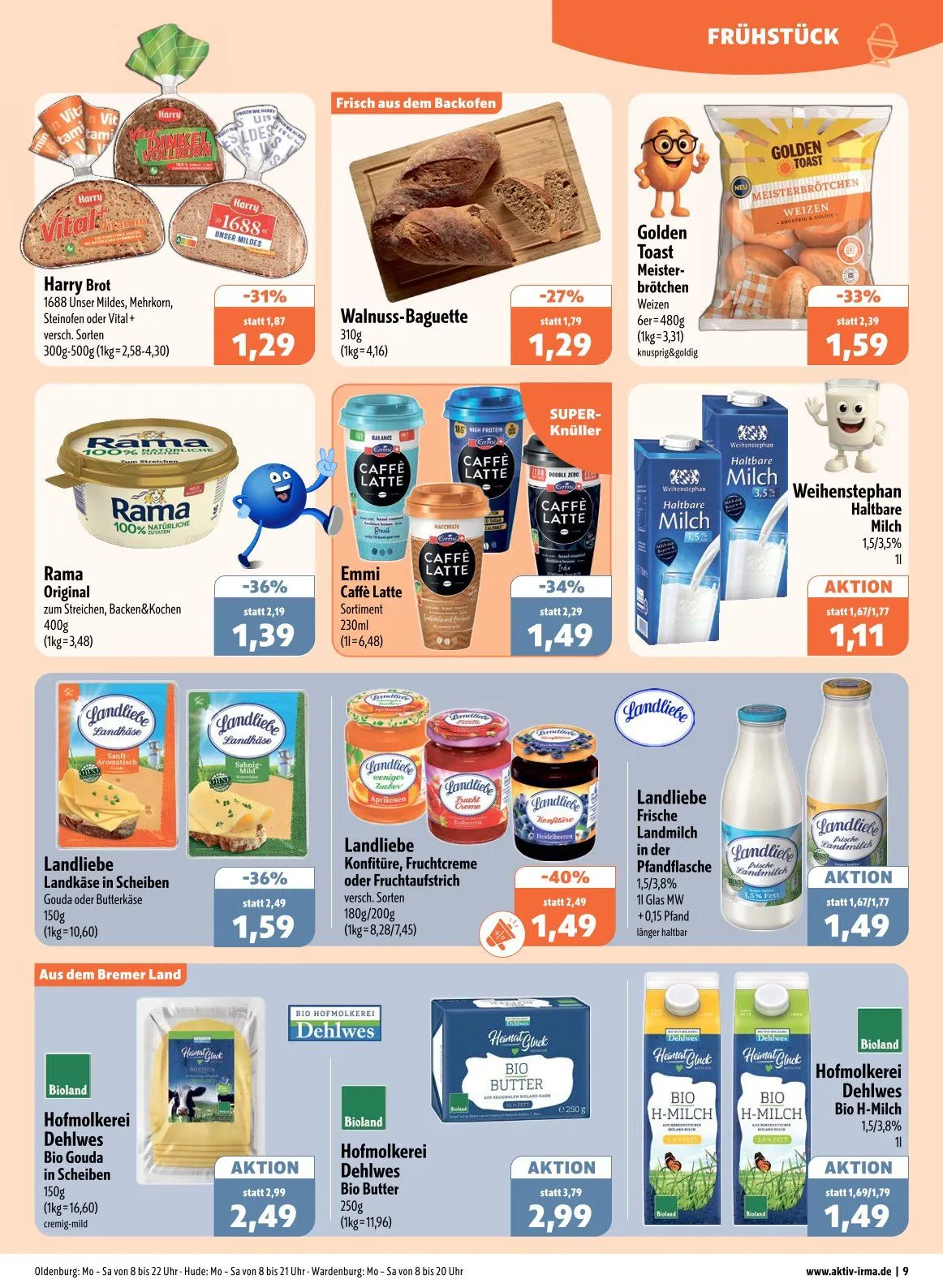 Aktiv Irma Prospekte  von 11. August bis 16. August 2025 - Prospekt seite 9