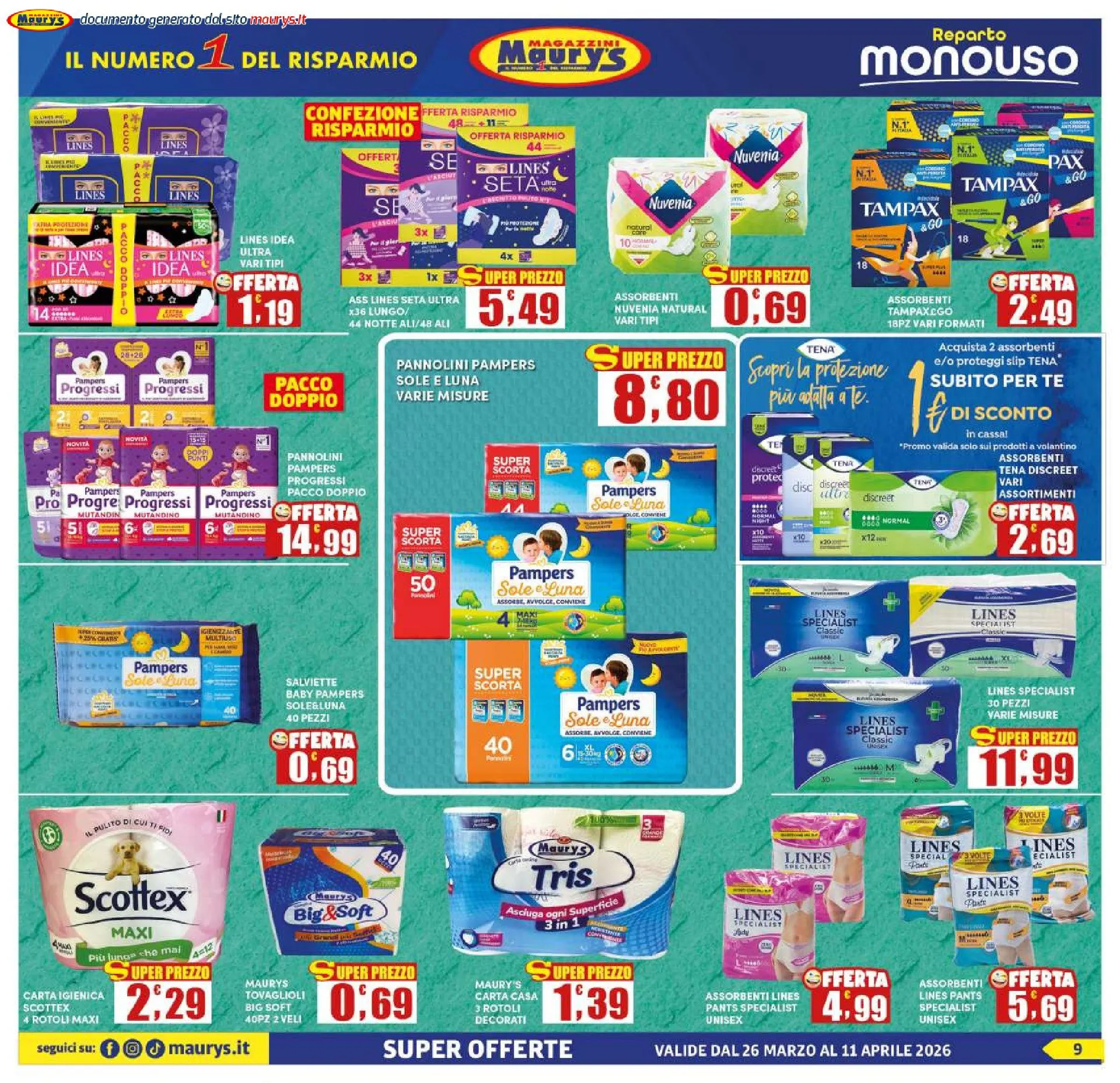 Maury's Volantino da 30 marzo a 6 aprile di 2026 - Pagina del volantino 9
