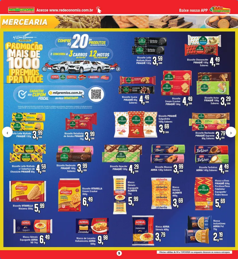 Encarte de Folhetos Redeconomia 5 de março até 6 de março 2026 - Pagina 9