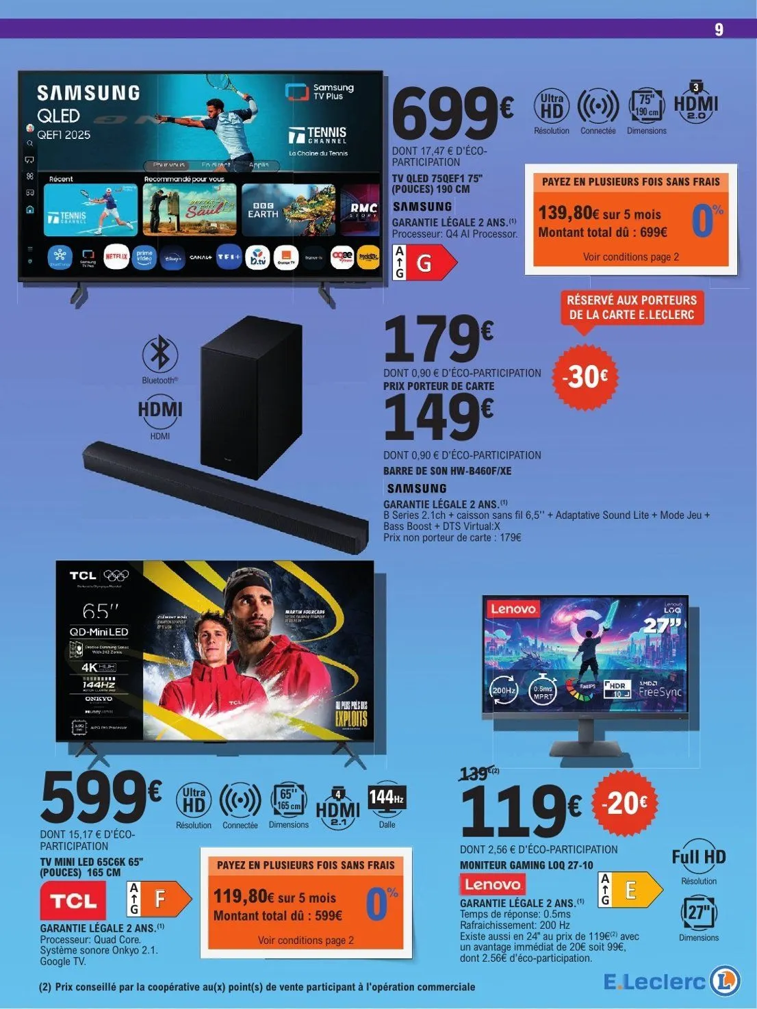 E.Leclerc Catalogue du 17 juillet au 18 juillet 2026 - Catalogue page 9