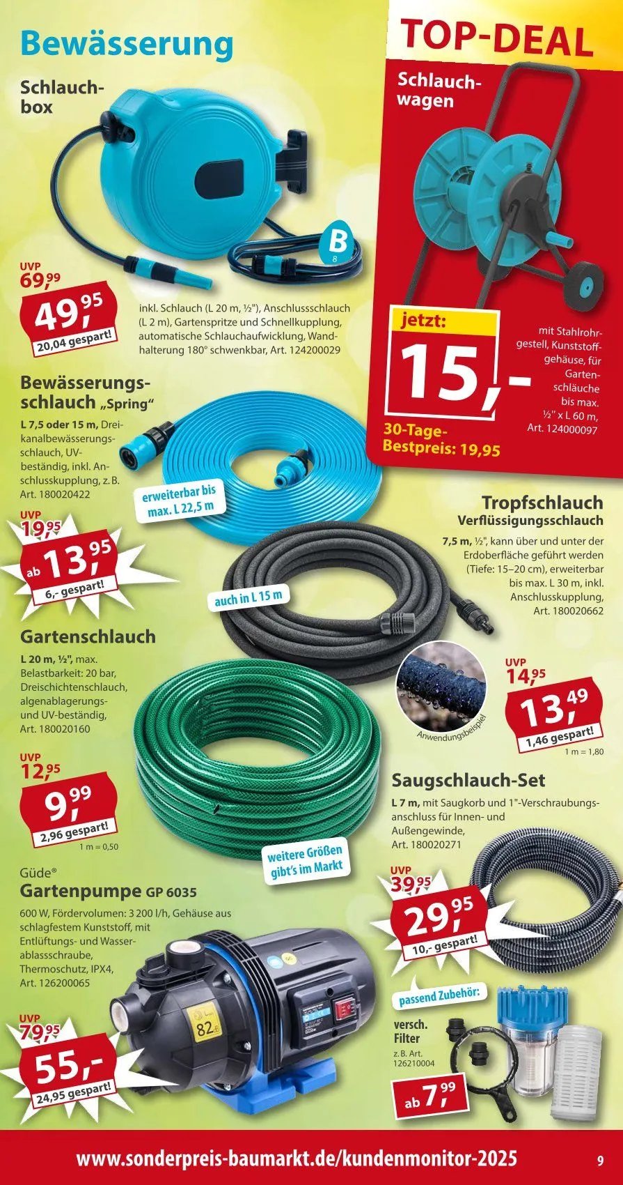 Sonderpreis-Baumarkt Prospekte von 21. März bis 27. März 2026 - Prospekt seite 9