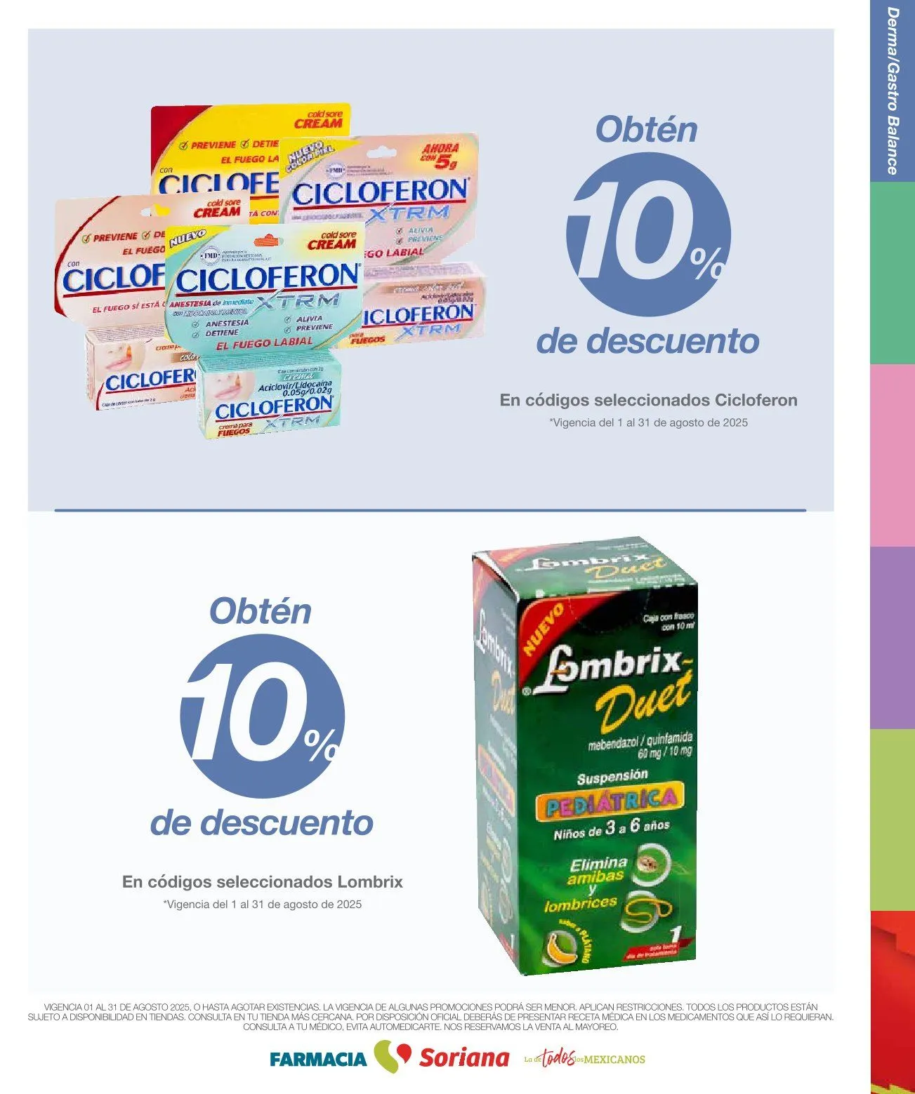Catálogo de Soriana Ofertas Farmacia del Mes 1 de agosto al 31 de agosto 2025 - Pagina 9