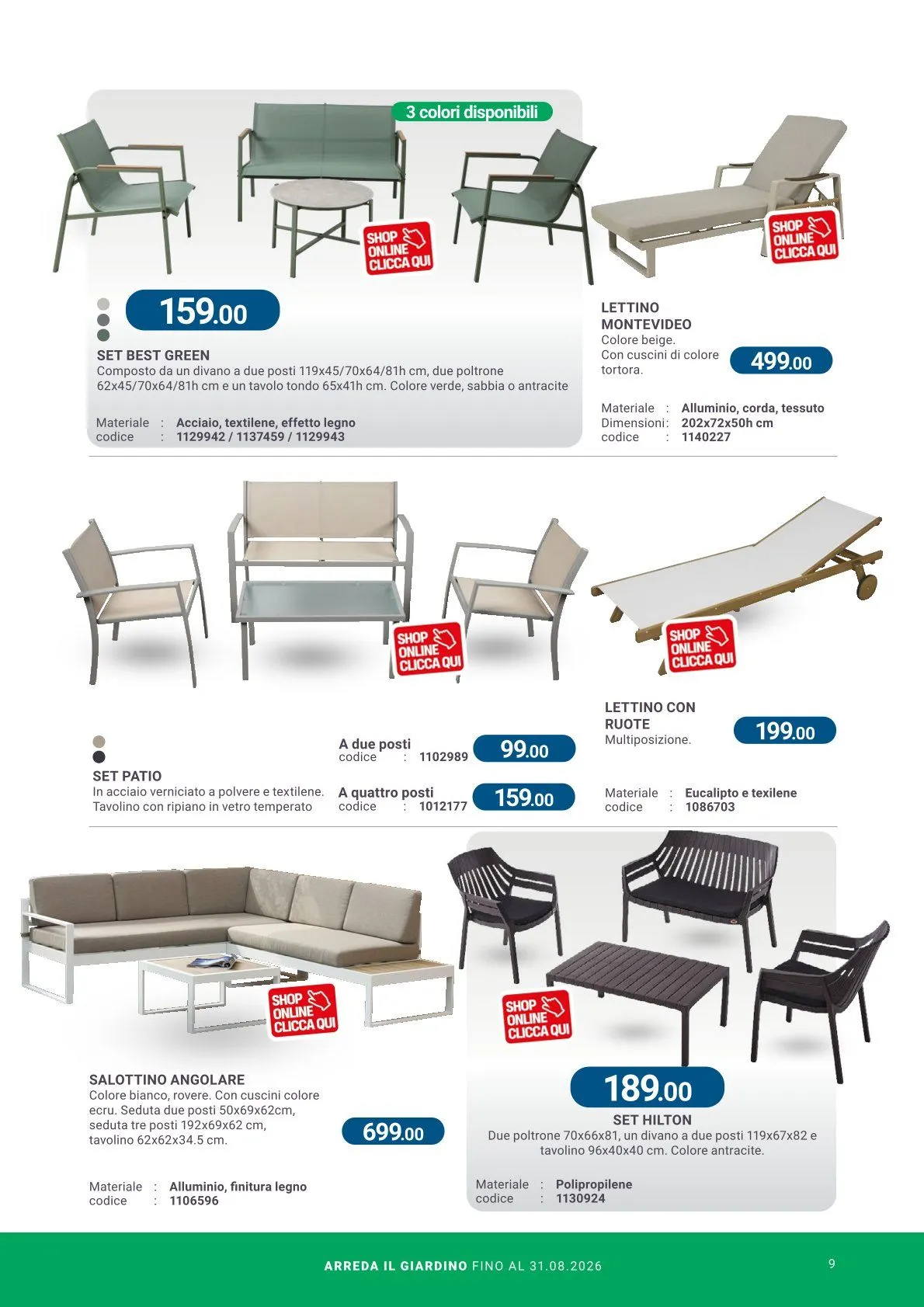  Volantini Cfadda da 8 aprile a 31 agosto di 2026 - Pagina del volantino 9