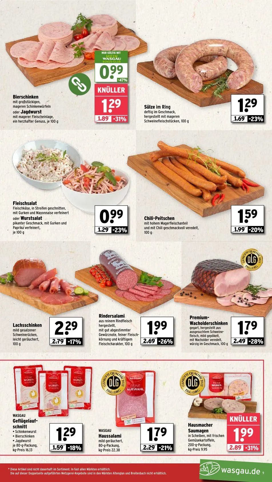 Wasgau Prospekt von 2. Juni bis 7. Juni 2025 - Prospekt seite 9