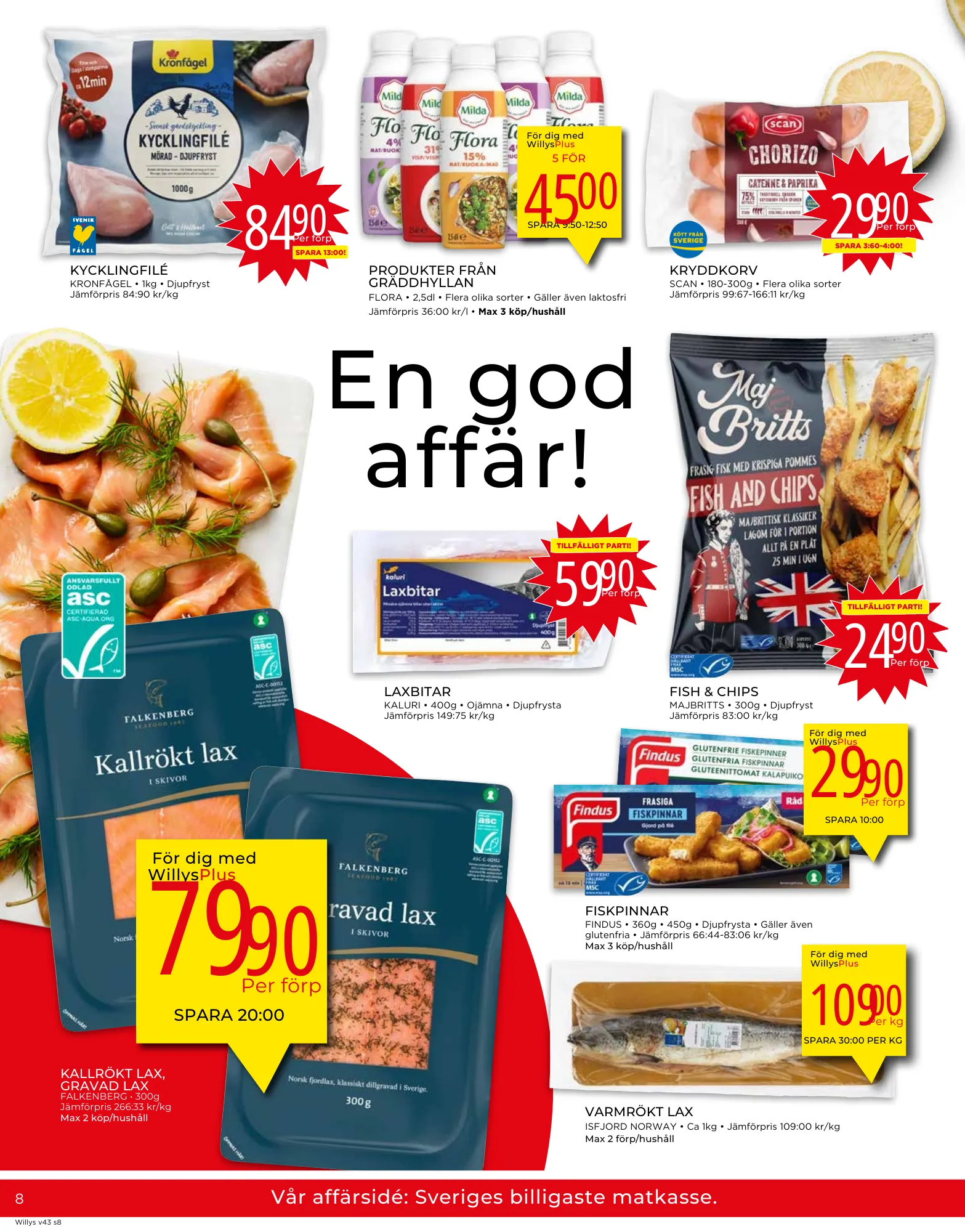 Willyss specialerbjudanden från 21 oktober till 27 oktober 2024 - Reklamblad sidor 8