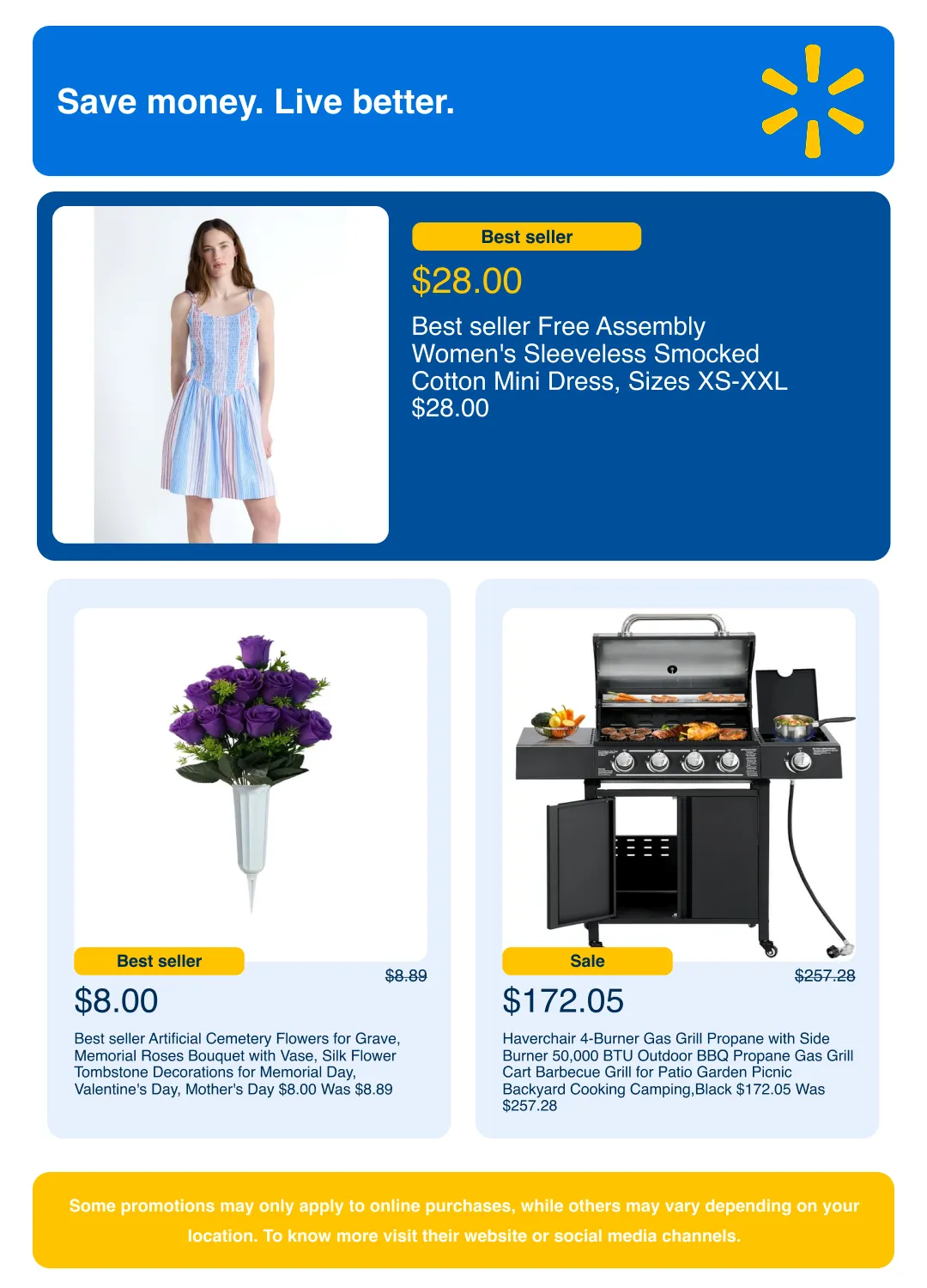 Weekly promotion Walmart Sales spanning from May 22 to June 10 2026 - Page 9 for Catalogue 365