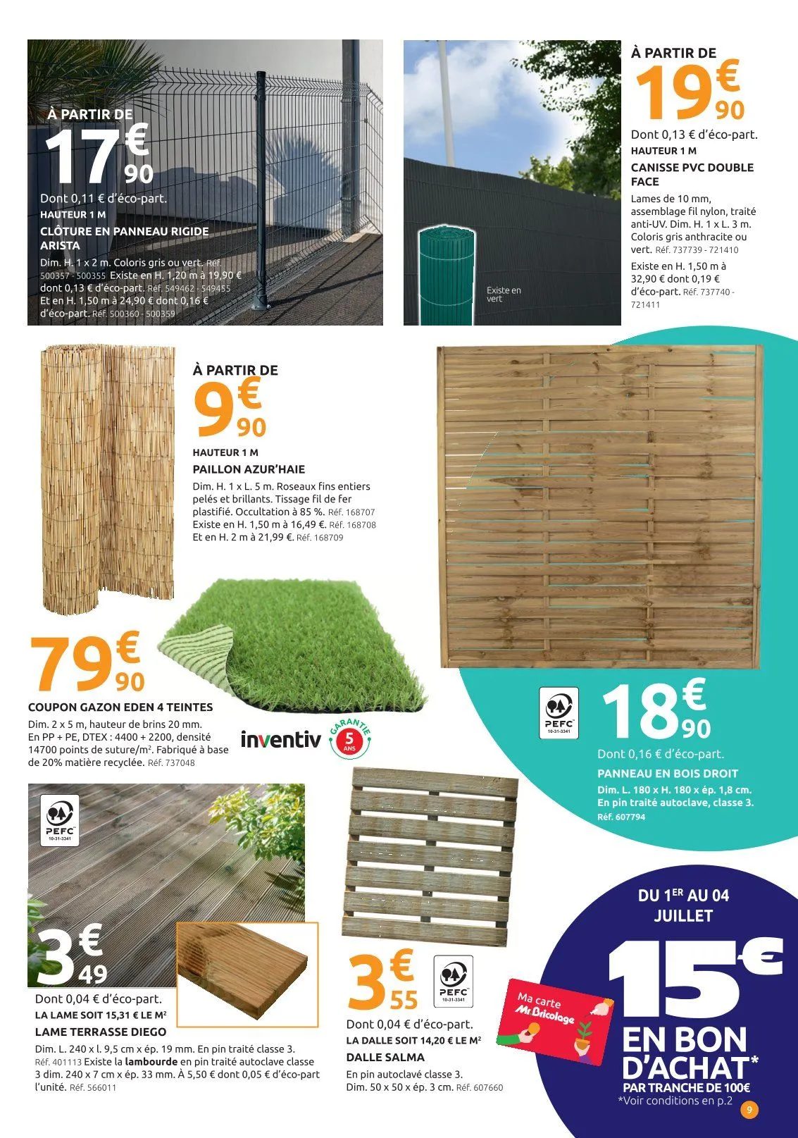 Catalogues Mr. Bricolage du 1 juillet au 19 juillet 2026 - Catalogue page 9