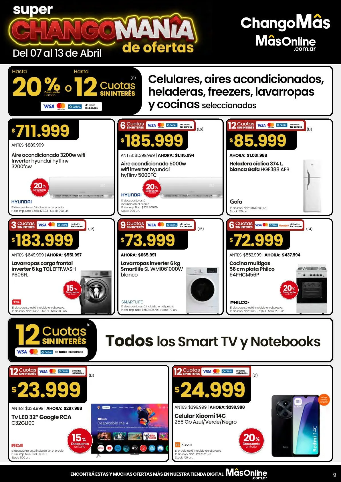 Ofertas de Changomas  Ofertas 7 de abril al 13 de abril 2026 - Página 9 del catálogo