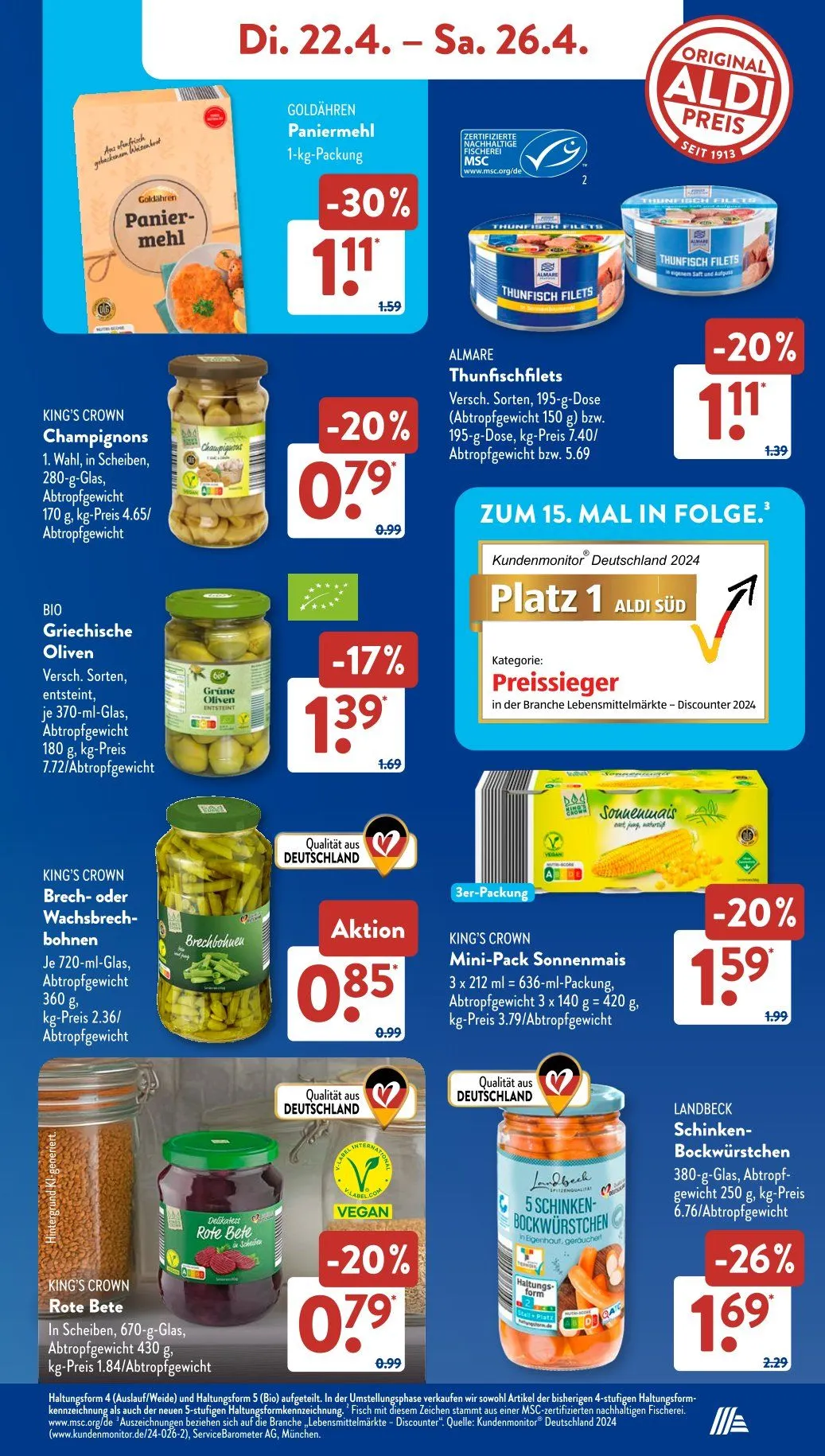 ALDI SÜD Angebote von 22. April bis 26. April 2025 - Prospekt seite 9