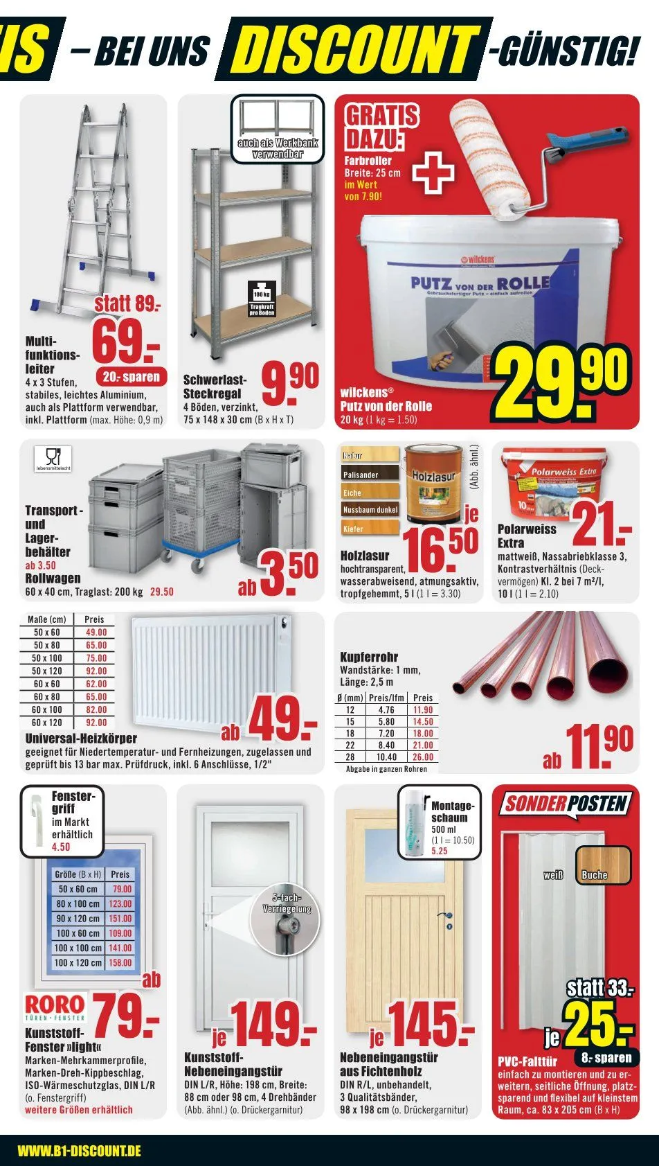 B1 Discount Baumarkt Prospekte  von 7. März bis 13. März 2026 - Prospekt seite 9