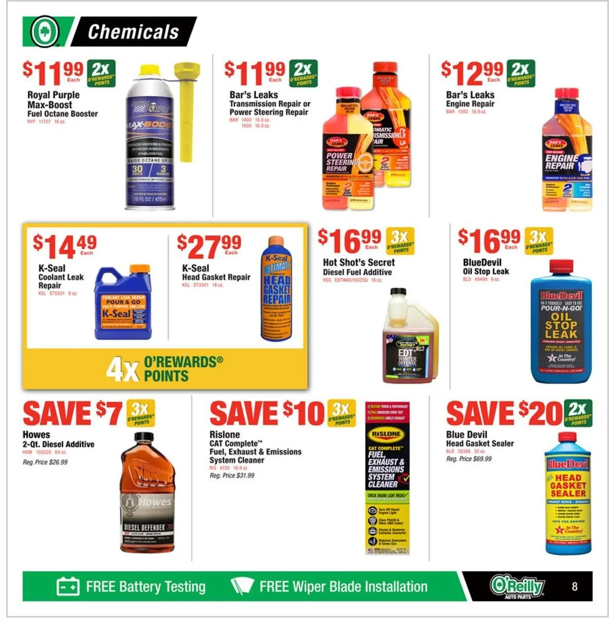 Weekly ad O'Reilly Auto Parts Sales from January 29 to February 25 2025 - Page 8