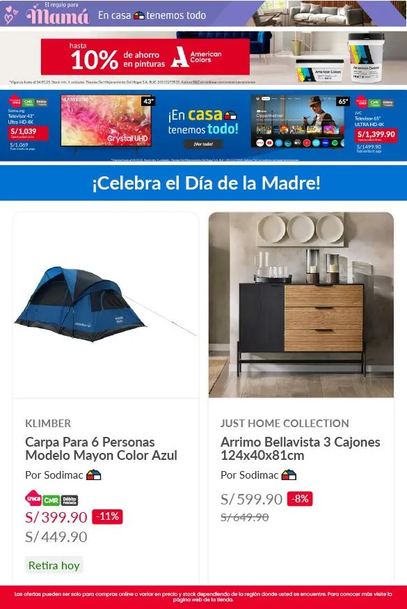 Catalogo de Sodimac Día de la Madre 30 de abril al 14 de mayo 2025 - Pag 4