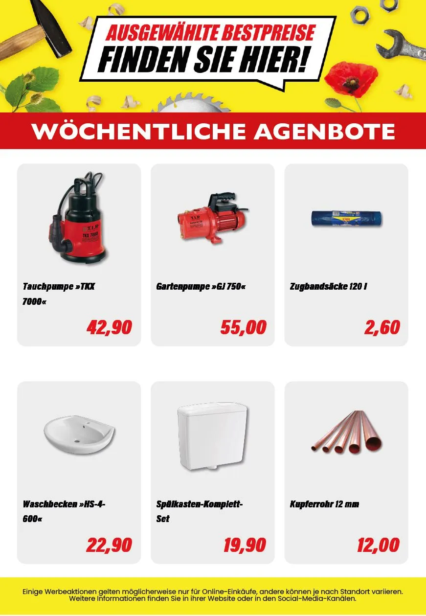 B1 Discount Baumarkt Prospekte von 25. April bis 9. Mai 2025 - Prospekt seite 4