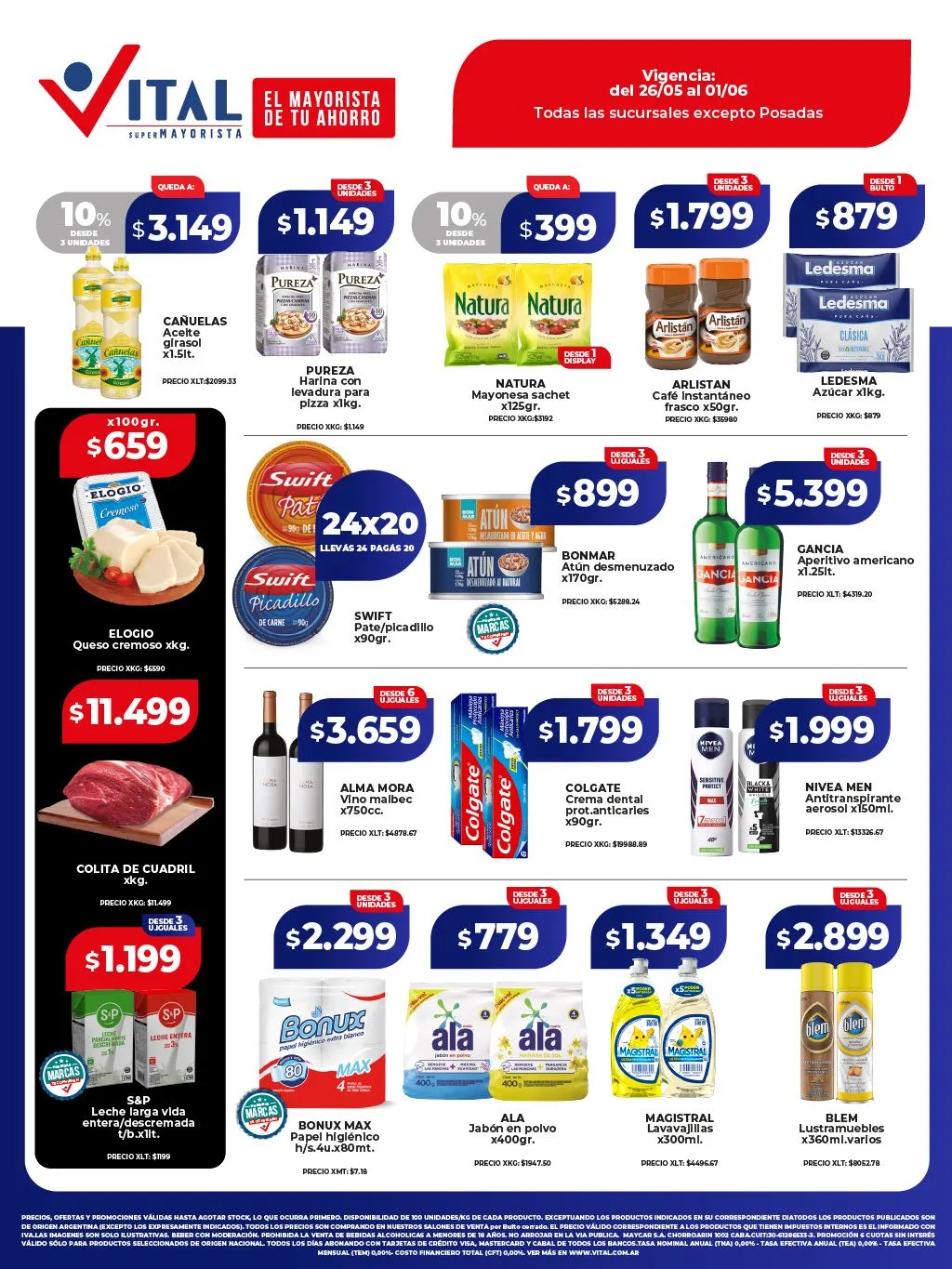 Ofertas de Vital Ofertas 26 de mayo al 1 de junio 2025 - Página 1 del catálogo