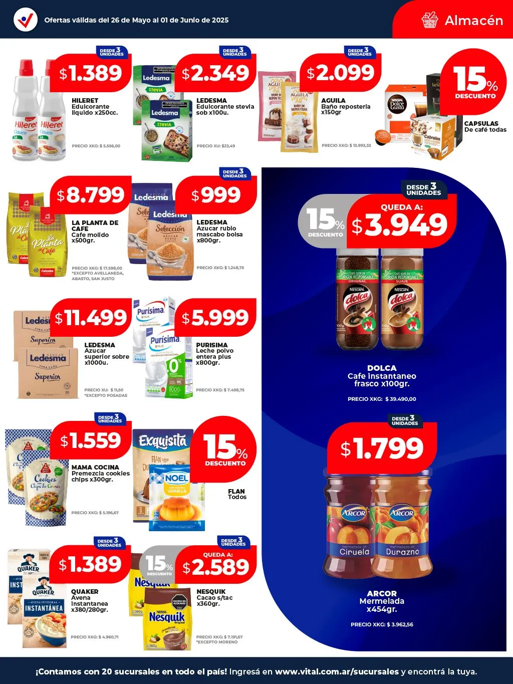 Ofertas de Vital Ofertas 26 de mayo al 1 de junio 2025 - Página 23 del catálogo