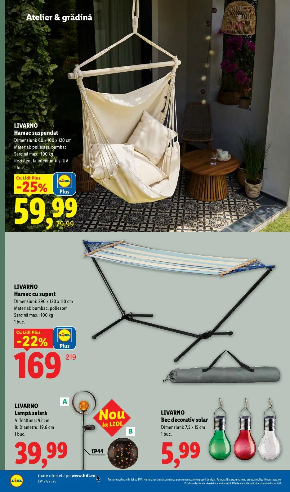 Catalog Oferte de neratat Lidl de la 29 iunie până la 5 iulie 2026 - Revista Pagina 92