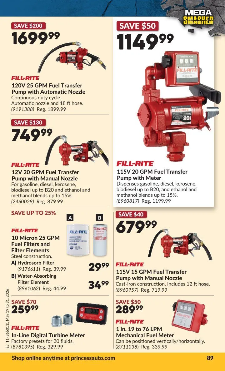 Princess Auto flyers from May 19 to May 31 2026 - flyer page 92