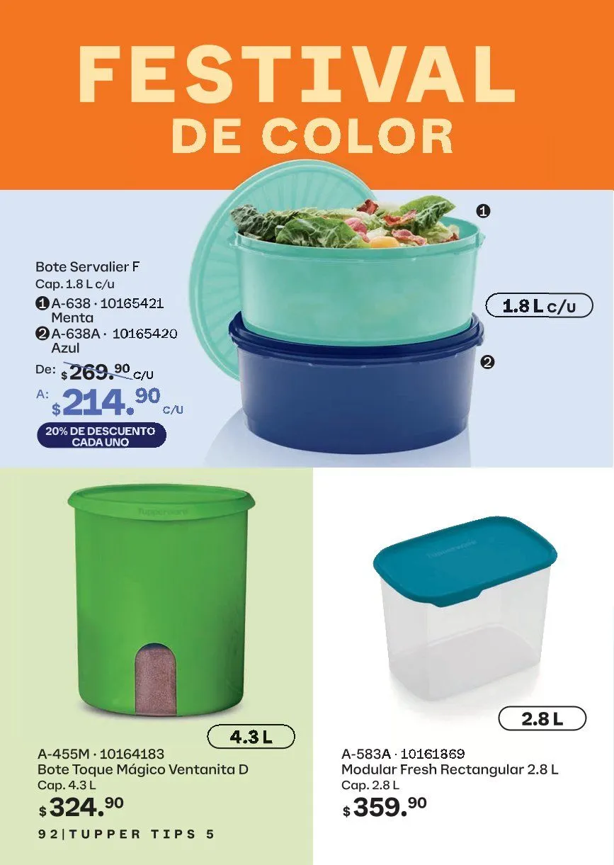 Catálogo de Tupperware Ofertas 17 de abril al 20 de mayo 2026 - Pagina 92